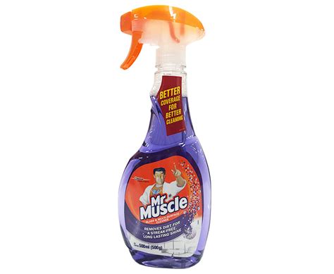 Removes tough grease & grime. Mr. Muscle Glass & Multi-Surface Cleaner Lavender 500mL (500g)
