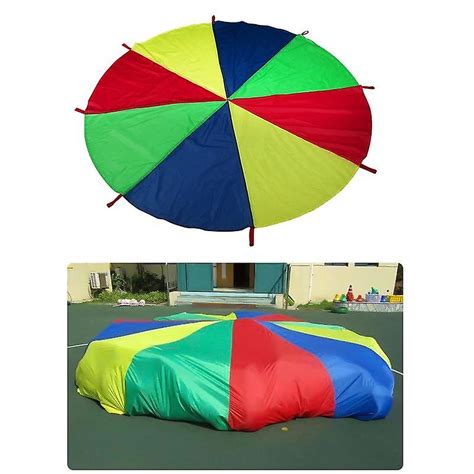 Kids Parachute Toy With Handles Play Parachute Tent