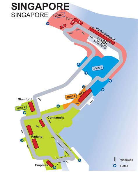 F1 Singapore Map