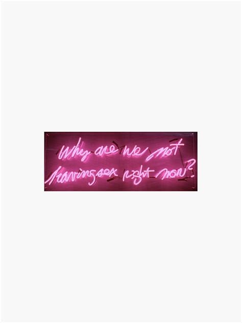 why are we not having sex right now sticker for sale by jewelsbyjules redbubble