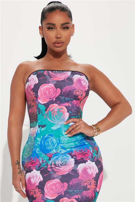 Cassidy Floral Maxi Dress Tealcombo Fashion Nova Dresses
