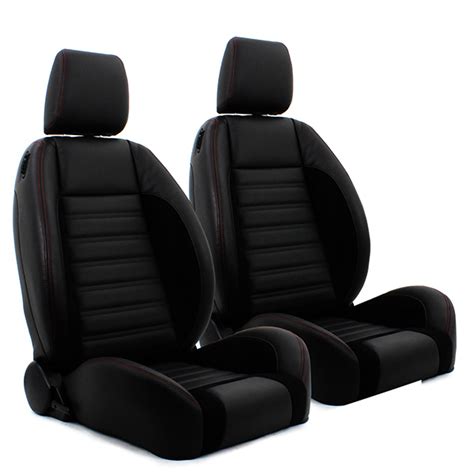 Vw Pro Series Sport R Low Back Seats Wheadrests Pair Black W Black