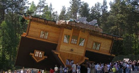 This is an amazing experience as one's mind cannot comprehend what is happening. Kuweight 64: UPSIDE DOWN HOUSE IN POLAND