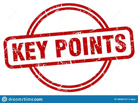 Key Points Stamp. Key Points Round Vintage Grunge Label 