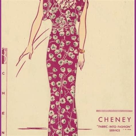 1930s Vintage Vogue Sewing Pattern B34 Evening Dress With Etsy Uk