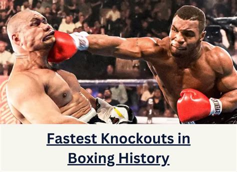 Top 15 Fastest Knockouts In Boxing History Ranked With Videos Heavybjj