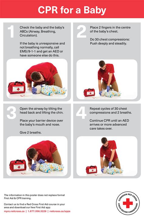 Free First Aid Red Cross Infant Cpr Labor Law Poster 2024