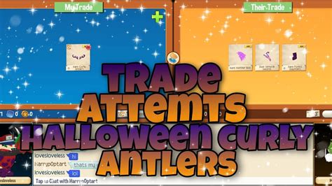 Trade Attemts Halloween Curly Antlers Ajpw Animal Jam Play Wild