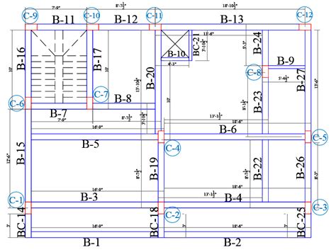 Size Of Beams Slab Load Distribution And Beam Layout Plan ~ Learn