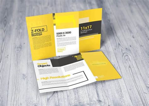 Download 11x17 Z-Fold Brochure Mockups on Vectogravic Design ...