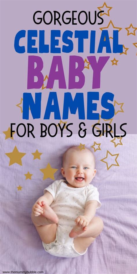 250 Celestial Baby Names For Girls And Boys The Mummy Bubble