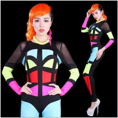2016 New Ds Costume Dance Jazz Modern Red Costumes Clothes Bodysuit