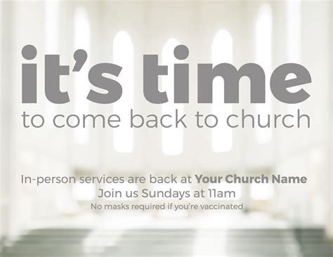 Its Time Church Invitecard Church Invitations Outreach Marketing