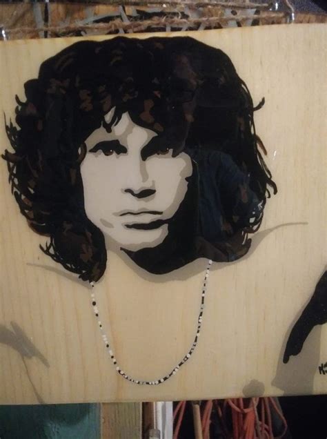 Jim Morrison Acrylics On Wood Hand Painted Pop Art Etsy