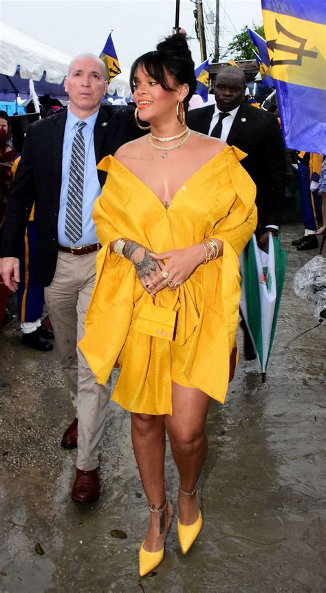 Rihanna At Opening Ceremony Of New Road Named Rihanna Drive In Barbados