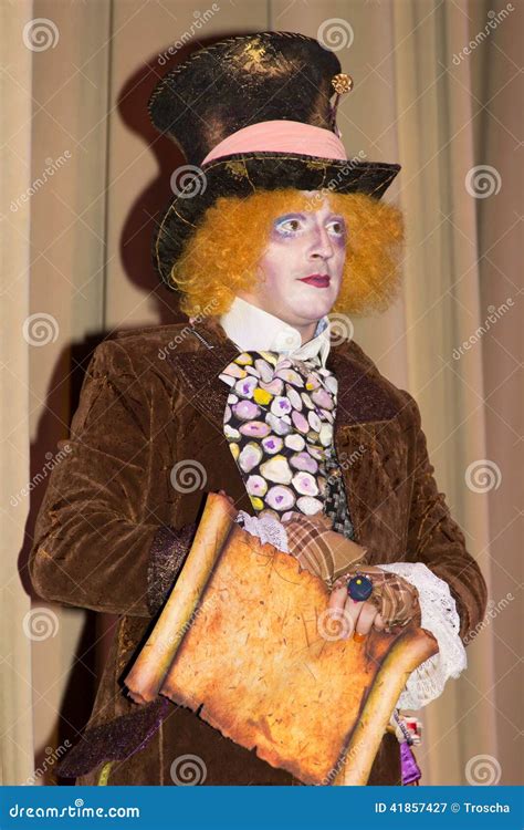 Crazy Hatter From Alice In Wonderland Editorial Photography Image Of