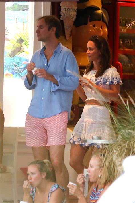 Pippa Middletons In St Barths With Husband In Thong Flip Flops