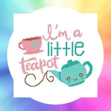 Maybe you would like to learn more about one of these? Nursery Rhyme - I'm A Little Teapot Cross Stitch Pattern baby