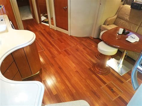 Interior Boat Flooring — Wood Line Productions Yacht Renovation And Design