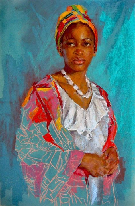 Black Women Art — Portrait By Vishni Gopwani Female Art Black Women