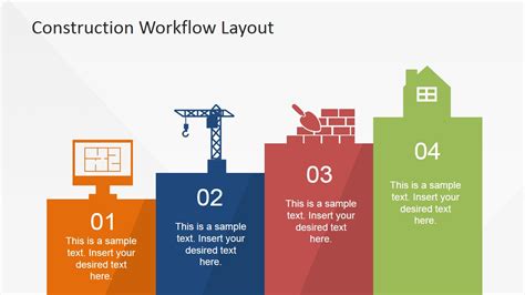 Construction Workflow Layout For Powerpoint Slidemodel
