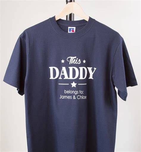 Personalised Daddy T Shirt By The Alphabet T Shop