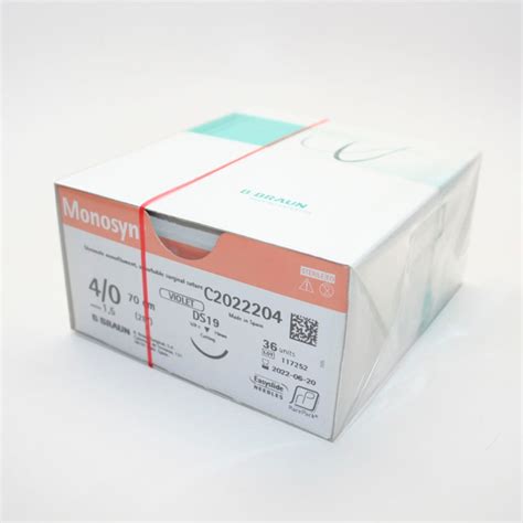 Suture Monosyn 40 19mm Violet 36s C20022204 Online Medical Supplies