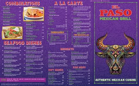 Carta Del Restaurante El Paso Tacos And Tequila Belle Chasse La 23