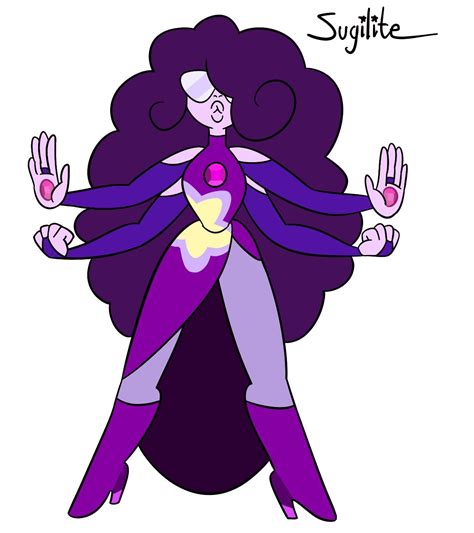 An Image Of A Woman With Purple Hair And Hands In The Shape Of A Heart