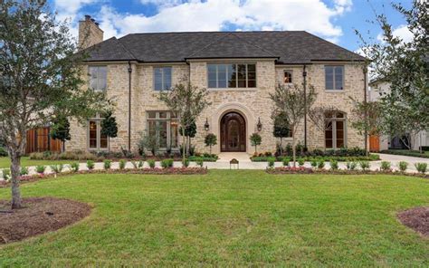 375 Million Newly Built Stone Home In Houston Tx Homes Of The Rich