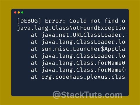 How To Fix Maven Error Could Not Find Or Load Main Class Org Codehaus