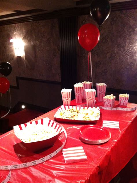 Movie Theatre Themed Birthday Party Movie Themed Party Movie Theme
