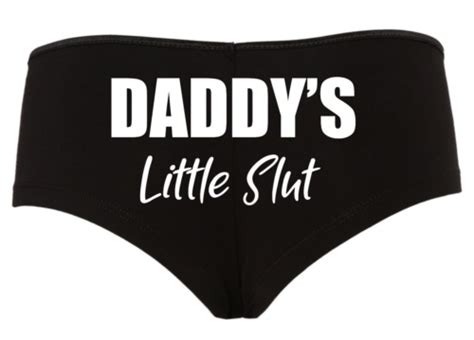 Sexy Panties Daddy S Little Slut Funny Cute Women S Lingerie Ebay