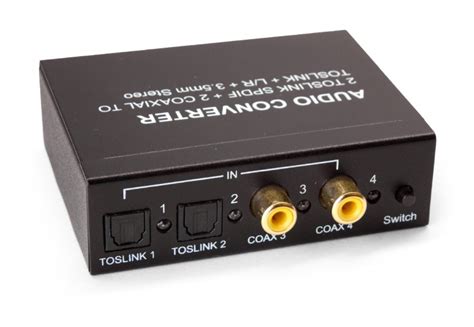 This is an output line that sends digitised audio data to a digital amplifier. 4-Port Digital Audio Converter & Switch: 4x SPDIF to ...