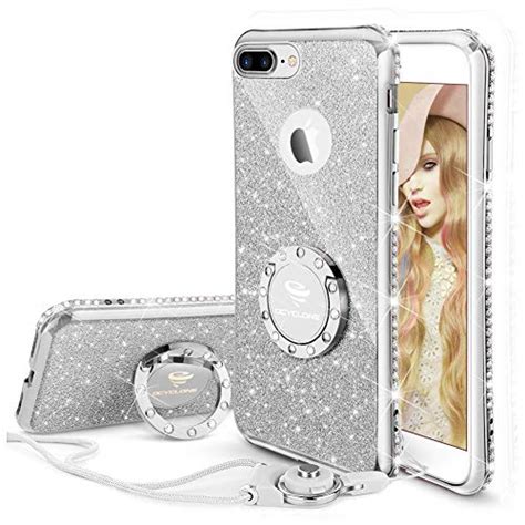 Ocyclone Case For Iphone 8 Iphone 7 Cute For Girls Glitter Bling