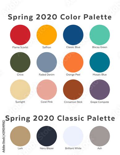 Spring Summer 2020 Palette Example Future Color Trend Forecast