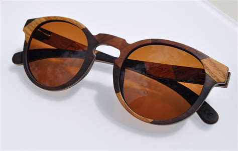Wood Frame Polarized Sunglasses Etsy