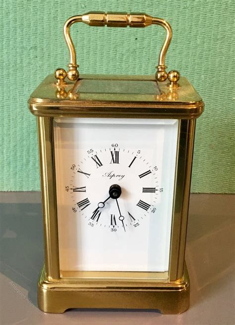 Asprey 8 Day Carrige Timepiece Antique Wall Clocks Antique Pendulum
