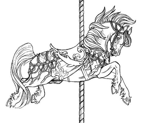 100+ horse coloring pages collection. Carousel Horse Coloring Pages | Horse coloring pages ...