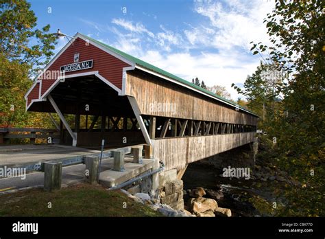 Covered Bridge Jackson New Hampshire Hi Res Stock Photography And