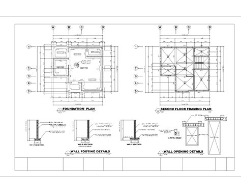 Two Storey House Complete Cad Plan Construction Documents And Templates