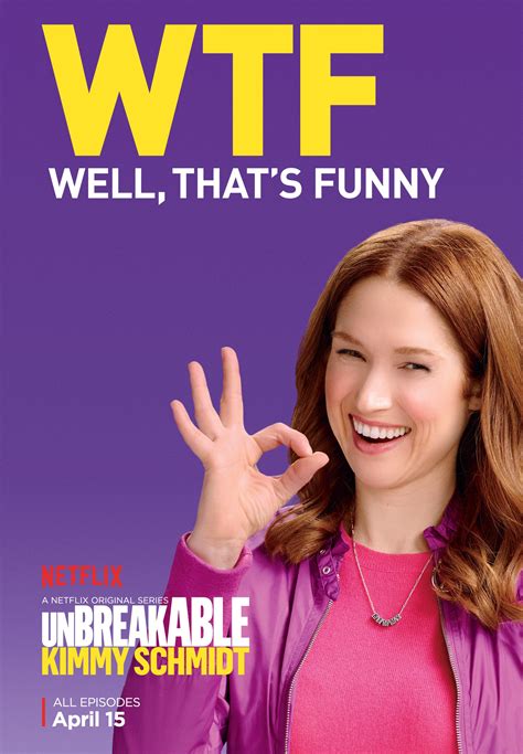 Unbreakable Kimmy Schmidt Season 2 Poster Wtf Unbreakable Kimmy