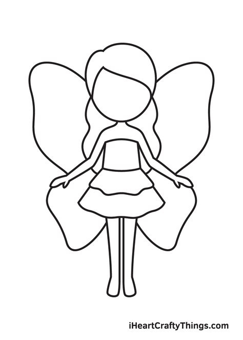Fairy Drawing — How To Draw A Fairy Step By Step