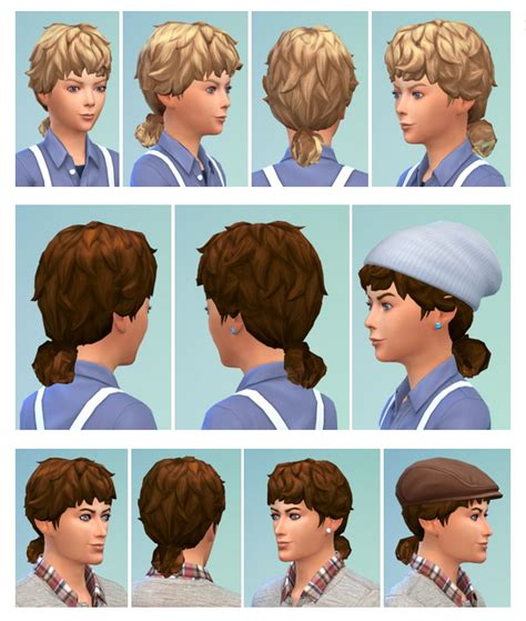 Curly Ponytail For Boys And Men At Birksches Sims Blog Sims 4 Updates