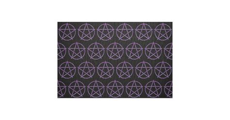 Purple Zebra Pentagram Fabric Zazzle