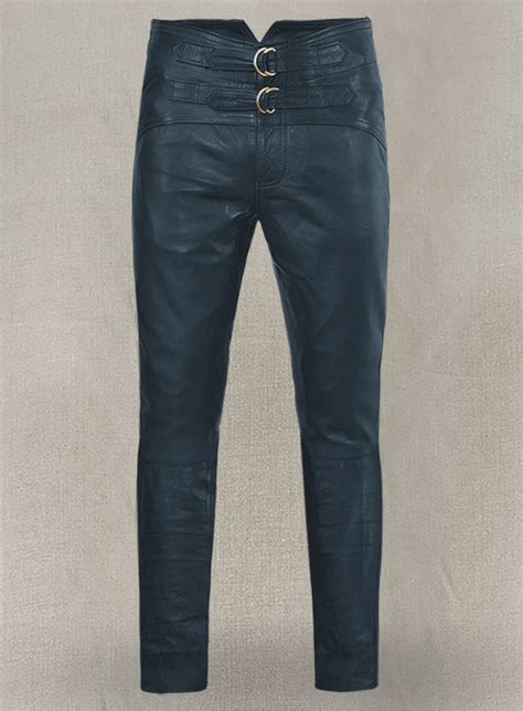 Soft Winsor Blue Jim Morrison Leather Pants Made To Measure Custom