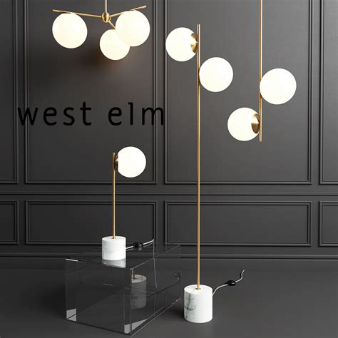 WEST ELM Sphere Lamp 3D interior | CGTrader