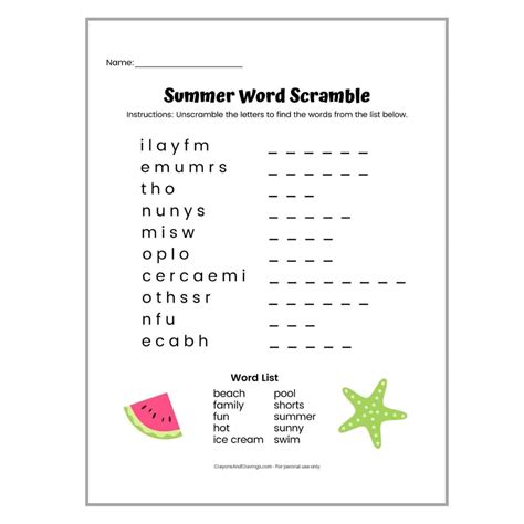 Word Scramble Worksheet Download Free Printables For Kids 42 Off