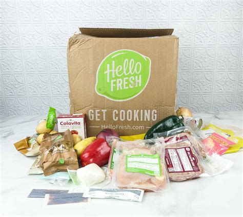 September 2018 Hello Fresh Subscription Box Review Coupon Classic