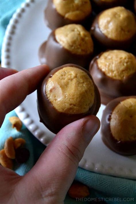 Chill the buckeyes until firm, about 30 minutes. Best Ever Peanut Butter Buckeye Truffles | Recipe (With images) | Peanut butter buckeyes ...